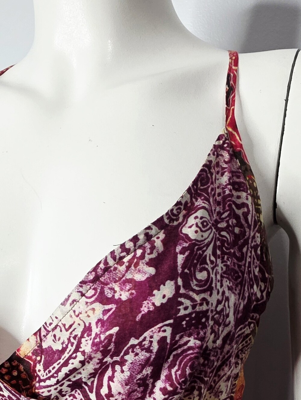 Vintage Y2K Boho Silk Blend Maxi Dress by Alba Conde - Picture 3 of 10